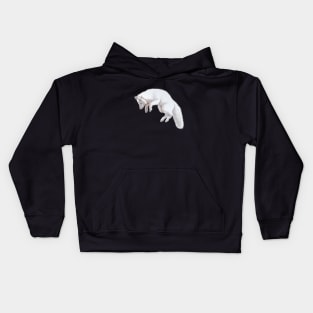 Arctic Fox Pounce Kids Hoodie